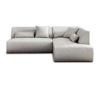Lisa design Canapé modulable d'angle droit Onyx - 5 places - tissu - Gris clair