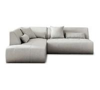 Onyx - canapé modulable d'angle gauche 5 places - en tissu - Gris clair