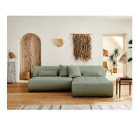 Onyx - canapé modulable d'angle réversible 4 places - en tissu - Vert sauge