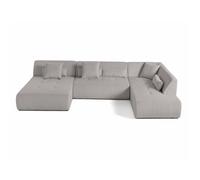 Lisa design canapé panoramique Onyx - Gris clair