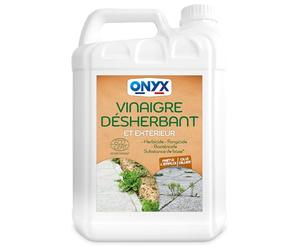 Onyx - Vinaigre Désherbant - Supprime les Mauvaises Herbes - 5L | Pour Terrasses, Allées, Trottoirs - Prêt à l'Emploi - 100% d'Ingrédients d'Origine Naturelle - Ecocert - Fabriqué en France