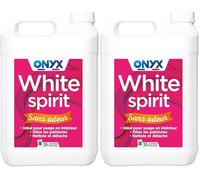 Onyx - White Spirit Sans Odeur - Solvant Diluant Peintures et Vernis - Produit Nettoyant Décapant Peinture - Fabrication Française - 5L (Lot de 2)