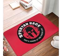 OOAHJEID Paillasson antidérapant Spartan Race Sparta Spirit pour entrée, Salle de Bain, Cuisine, Jardin