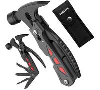 ools Multifonctions, 12 en 2 Pince et Marteau Multifonctions, Outil Multitools de Poche avec Tournevis Décapsuleur,noir