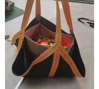 OOPDNEGAK Filet De Levage en Toile Robuste - Sac De Levage De Charge, Filets De Levage pour Palettes Grue, Sac De Levage en Maille avec Poignée, pour La Construction(100X100CM)