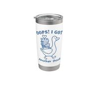 Oops I Got Another Book Lover Funny Gobelet isotherme en acier inoxydable double paroi