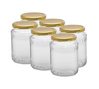 OOPS TOYS Lot de 24 bocaux de conservation en verre avec couvercles à visser et étiquettes - 720 ml - Grands bocaux de conservation avec couvercles - Grands bocaux de conservation (24 pièces)