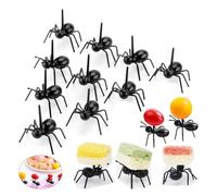 OOTSR 24pcs Pics à Cocktail Fourchettes à Dessert Fourchettes à Gâteaux Pics Apéritif Fruits (Fourmi Noir)