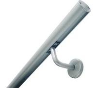OPALU - Kit de main courante murale en aluminium + supports de fixation, couleur grise