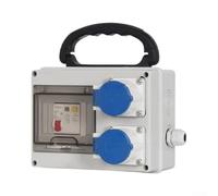 Opatiny Boîte de prise industrielle portable 16 A pour rcd étanche portable | Conforme à la norme IP54, 16 A pour disjoncteur principal RCD, interrupteur 5 voies, poignée de transport