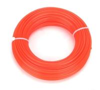 Opatiny Fil de débroussailleuse rond en nylon orange 2 mm 10 m pour tondeuse à gazon à essence, désherbage, outils de jardin 16-22 cc