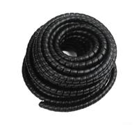 Opatiny Gaine de câble flexible en spirale 20 mm 25 m | Design en spirale flexible, facile à enrouler et à dérouler, s'adapte aux câbles PC et TV, finition noire