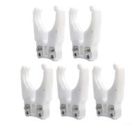Opatiny HSK63F Lot de 5 pinces porte-outils pour centre d'usinage CNC, matériau ABS, blanc, pour changement automatique d'outils