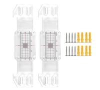 Opatiny Lot de 2 jauges de surveillance des fissures pour déformation murale, avec vis et feuilles d'enregistrement, échelle acrylique avec axes X-Y ± 1 mm, étanche et résistant aux UV