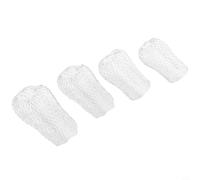 Opatiny Lot de 4 protections de gouttière en maille métallique - Filtre anti-feuilles pour tuyau de descente - Pour piège à boue - Argenté - 8 x 8 x 16 cm