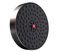 Opatiny Pommeau de douche à effet pluie haute pression surchargé, matériau ABS avec élégant aspect rond noir argenté, puissant pour un grand débit de pulvérisation, facile à installer, connecteur de 2