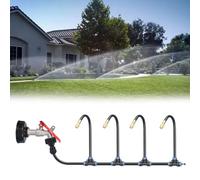 Opatiny Système d'arrosage brumisateur de jardin, kit d'irrigation atomisant réglable avec fonction de refroidissement, ensemble d'arrosage rapide à installer pour pelouse, terrasse, serre, noir (26