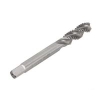 Opatiny Taraud en acier haut non revêtu 3/8-16 pour métal en acier non | Longueur totale : 75 mm, longueur du filetage : 25 mm, 3 pour la conception de la flûte, tête carrée de 5,5 mm