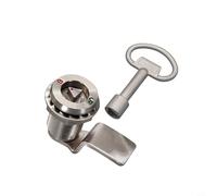 Opatiny Tendeur télescopique en acier inoxydable avec design triangulaire pour porte et armoire, hauteur 17 mm (BH5)