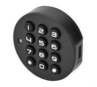 Opatiny Verrou de tiroir avec double accès via code ou clé USB, alarme de faible puissance, bloc d'alimentation, plastique en alliage de zinc, noir