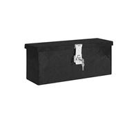 vidaXL Boîte de rangement noire 50x15x20,5 cm aluminium