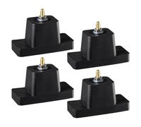 Opdestn Patins Anti-Vibrations - Lot de 4 Tapis Anti-Bruit - Support Réducteur de Vibrations et de Bruit pour Climatiseur, Groupe Électrogène, Maison et Appartement