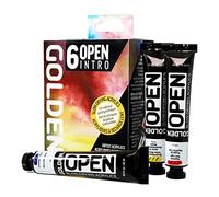 Open Peinture acrylique professionnelle à séchage lent par GOLDEN, kit d'introduction