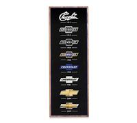 Open Road Brands Décoration murale verticale en bois avec logo Chevrolet - Grande décoration murale Chevrolet pour grotte ou garage