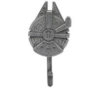 Open Road Brands Disney Star Wars Crochet mural en fonte pour manteaux, vestes, clés et plus encore, Faucon Millenium
