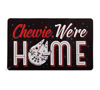 Open Road Brands Disney Star Wars Paillasson en Caoutchouc Chewie We're Home avec Faucon Millenium