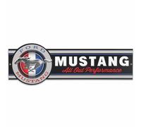 Open Road Brands Plaque en métal Ford Mustang All Out Performance - Panneau vintage Ford Mustang pour garage, magasin ou cave