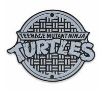 Open Road Brands Plaque murale ronde en métal avec logo TMNT Tortues Ninja pour chambre d'enfant ou grotte d'homme
