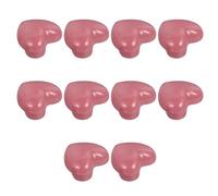 Operitacx 10 Pièces Boutons de Tiroir en Céramique Cœur Rose, Élégants | Alliage de Zinc, Finition Chic Moderne, Lot Décoratif pour Chambre D’garçon et Filles et Meubles de Maison