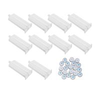 Operitacx 10 Pièces Tubes de Dispensation Adhésive pour Pistolet Manuel à Colle Ab Cartouches Plastique Compatibles avec Applicateur Époxy pour Dosage Précis et Usage Industriel et Bricolage
