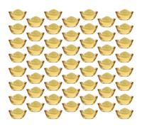 Operitacx 100 Pièces Décoration de Bureau Artisanale en Cristal Jaune, | Forme Simple et Créative, Fond Plat Stable, Finition Soignée, Petit Format, Objet Décoratif pour Bureau