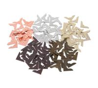 Operitacx 100 Pièces Protège-Coins en Fer pour Cahier et Documents, Style | Installation Facile, Protège les Angles Contre L’usure, Usage École et Voyage, Finition Artistique Discrète