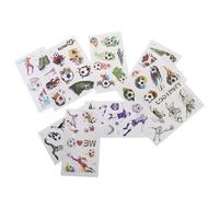 Operitacx 10feuilles Tatouages Temporaires Football Thème Stickers Autocollants Retirables pour Garçon Fille et Adultes Fête Carnaval Partie de Football