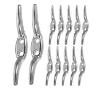 Operitacx 12pcs Crochets Métalliques Argentés pour Stores et Rideaux, Taquets de Corde de Sécurité Mécanisme de Position Fiable et Installation Facile pour Habillage de Fenêtres