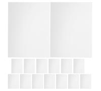 Operitacx 15 Pièces Autocollant de Réparation de Trou Mural en Pvc Blanc, | Auto-adhésif, Découpe sur Mesure, Retrait sans Résidu, pour Clôture Vinyle Blanche et Plaques de Plâtre