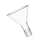 Operitacx 1pièce Entonnoir Verre pour Laboratoire Entonnoir Triangulaire à Col Meulé et Réutilisable Résistant Haute Température pour Transfert Liquide et Poudre Chimie Analytique