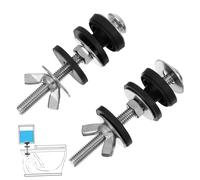 Operitacx 2 Boulons Réservoir Wc Inox Joint Réservoir Wc À Cuvette Vis De Fixation Pour Rondelles Et Écrous Pièces De Rechange Pour Toilettes