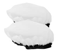 Operitacx 2 Pièces Abat-jour de Flash Rond en Tissu Blanc pour Lampe 7 | Couvercle Photo Portable, Lumière Réfléchie et Concentrée, Installation Simple, Rangement Facile