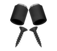 Operitacx 2 Pièces Base de Montage pour Tube Rond en Alliage D’Aluminium | Finition Lisse et Brillante, Couvercle Inclus, Pose Stable, pour Placard, Bureau, Garde-corps