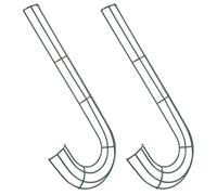 Operitacx 2 Pièces Cadre de Couronne de Noël en Fer Forme Canne à Sucre Vert, Décoration pour Couloirs et Patios, Cadre Métal pour Couronne de Fleurs Festive