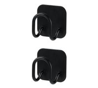 Operitacx 2 Pièces Support pour Couvercles de Casseroles, Crochets Muraux | Acier Inoxydable Noir, Usage la Cuisine, pour Petits et Grands Couvercles, Style Moderne