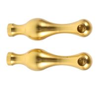 Operitacx 2 Pièces Tête de Support Décorative avec Vis en Alliage D'aluminium Forme Boule de Bowling pour Amélioration Sécurité et Installation Facile Chariots de Service ou Bar