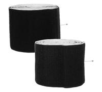 Operitacx 2 Rouleaux Ruban Auto-agrippant Antidérapant Noir 10cm X 5m pour | Nylon Polyester, Adhésif Autocollant, Lot 1 Crochet 1 Boucle, Usage Maison, Sol et Literie