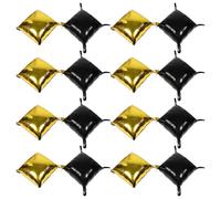 Operitacx 25 Pièces Décoration de Ballons en Aluminium Doré Structure à Sangles, Réutilisable et Stable pour Mariage et Fête, Style Unique Carré Recto Verso