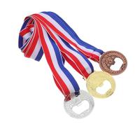 Operitacx 3 Pièces Ouvre-bouteille Plat en Alliage de Zinc de Médaille Ronde, Léger et Multifonctionnel, Cuisine, Restaurant et Fêtes en Plein Air