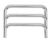 Operitacx 3 Pièces Poignée de Tirage en Fer M5, Style Moderne, Argenté | Poignées de Porte Intérieures, Poignée de Porte pour Tiroir, Poignée Portail Exterieur, Base Élargie, Robuste